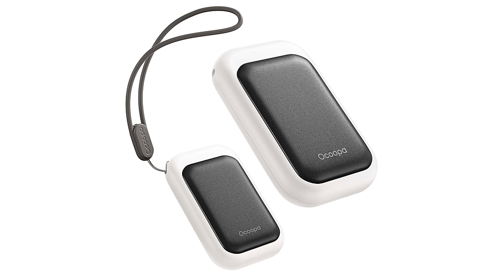 Ocoopa UT4 Young Plus Hand Warmer Rechargeable, Black on White, UT3056-BK-WH-Plus