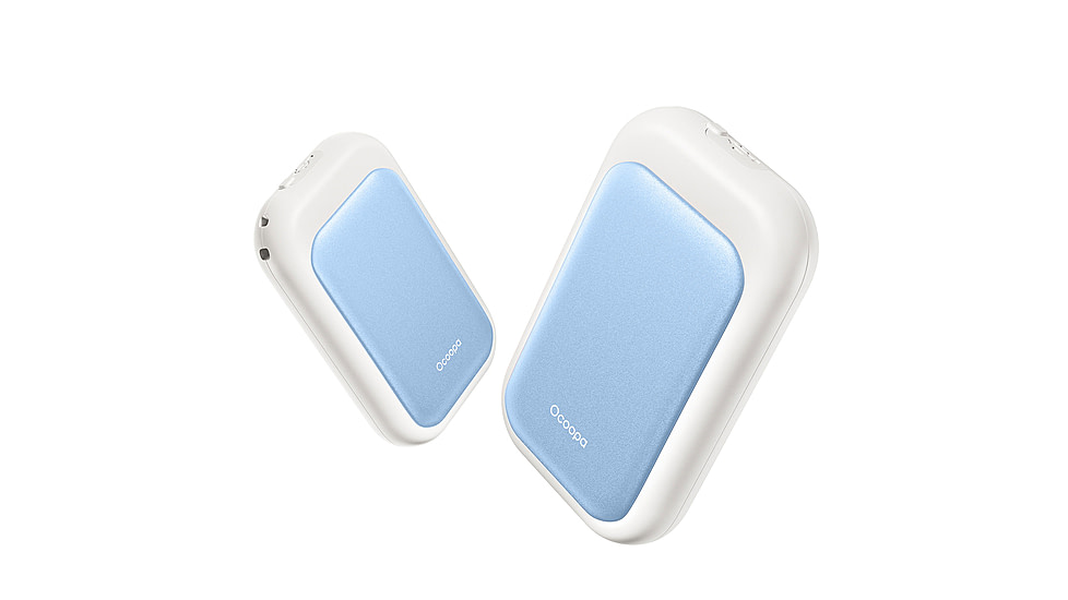 Ocoopa UT4 Young Plus Hand Warmer Rechargeable, Blue on White, UT3056-BU-WH-Plus