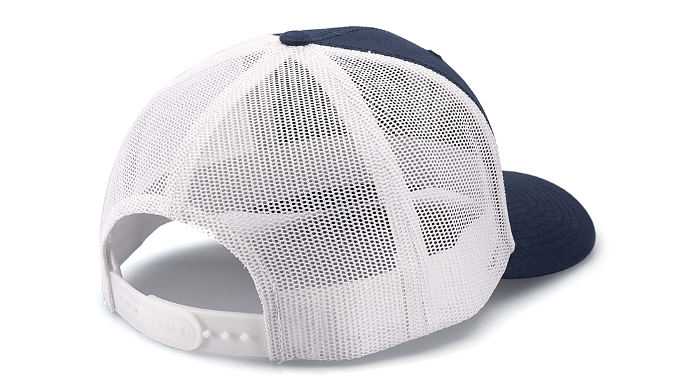 OPMOD Trucker Hat Embroidered Logo, Dark Navy/White, OPM-Dark Navy/White