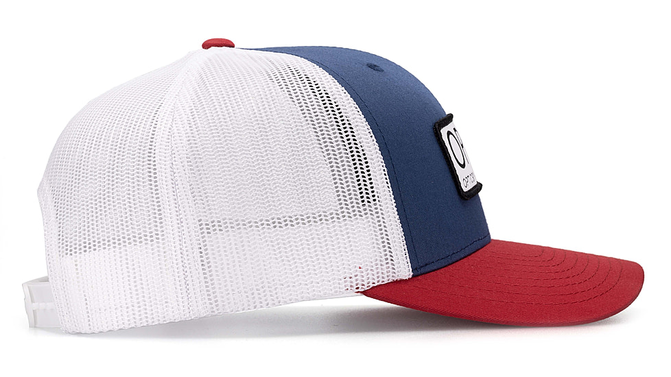 OPMOD Trucker Hat Embroidered Patch, Lt. Navy/White/Red, OPMLt. Na/Red-Lt