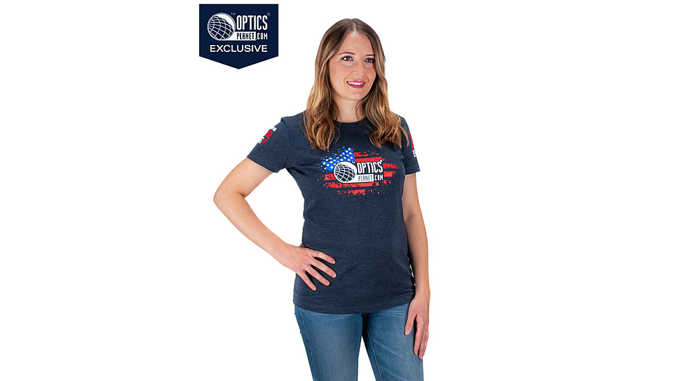 OpticsPlanet Exclusive OpticsPlanet 20th Anniversary T-Shirt - Women's, Navy Blue, Large, N6210-OP-WM-LG