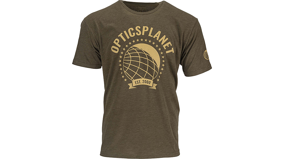 OpticsPlanet Exclusive Est. 2000 Limited Edition T-Shirt - Men's, Military Green, Small, NL6010-OP25-MG-S