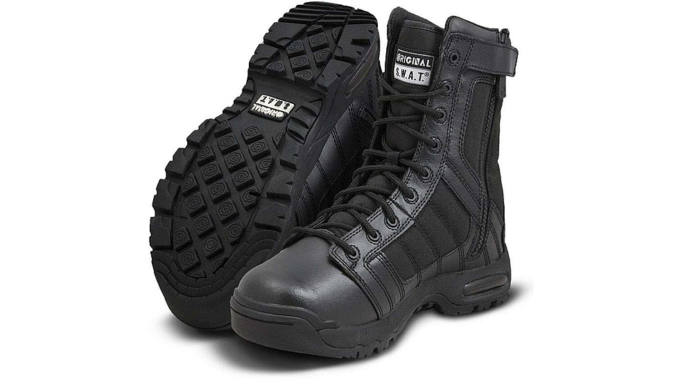 Original S.W.A.T. 1232 Air 9in Side Zip Boots, Black, 6 Regular, 123201-6.0-R