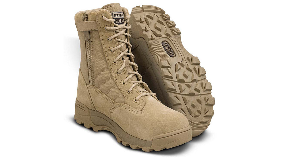 Original S.W.A.T. Classic 9in Comp Toe SZ Wide Boots, Tan, 119402-11.5-W