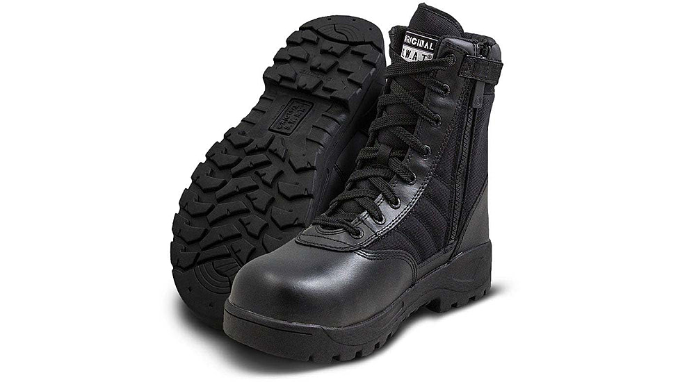 Original S.W.A.T. Classic 9in. Light Safety Toe SZ Wide Tactical Boots, Black, 12.0W, 116001-12.0-W