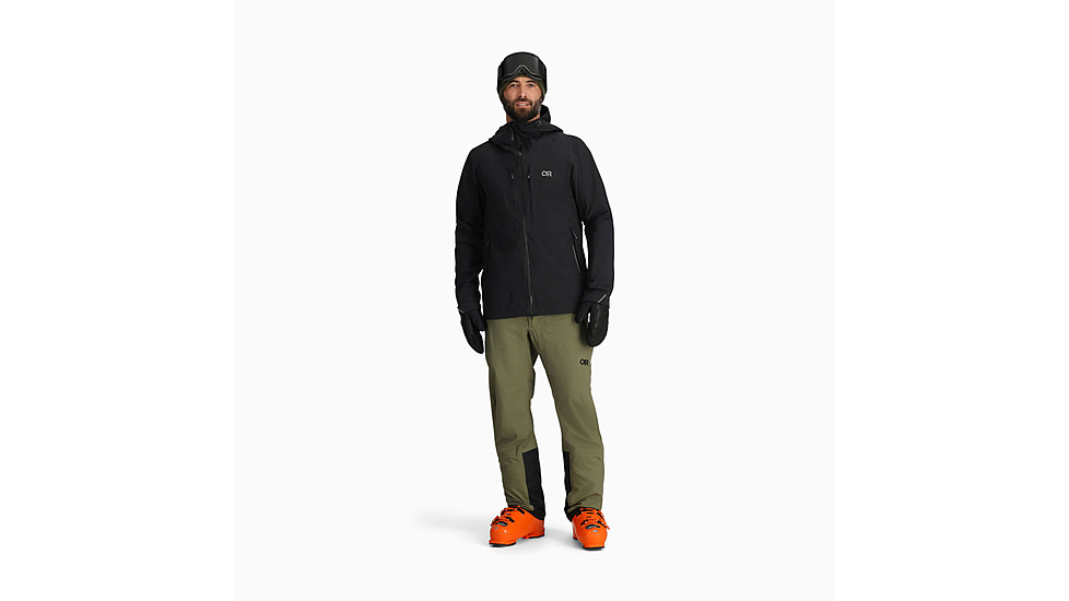 Outdoor Research Carbide Bibs - Mens, Ranger Green, Large, 2775642288008