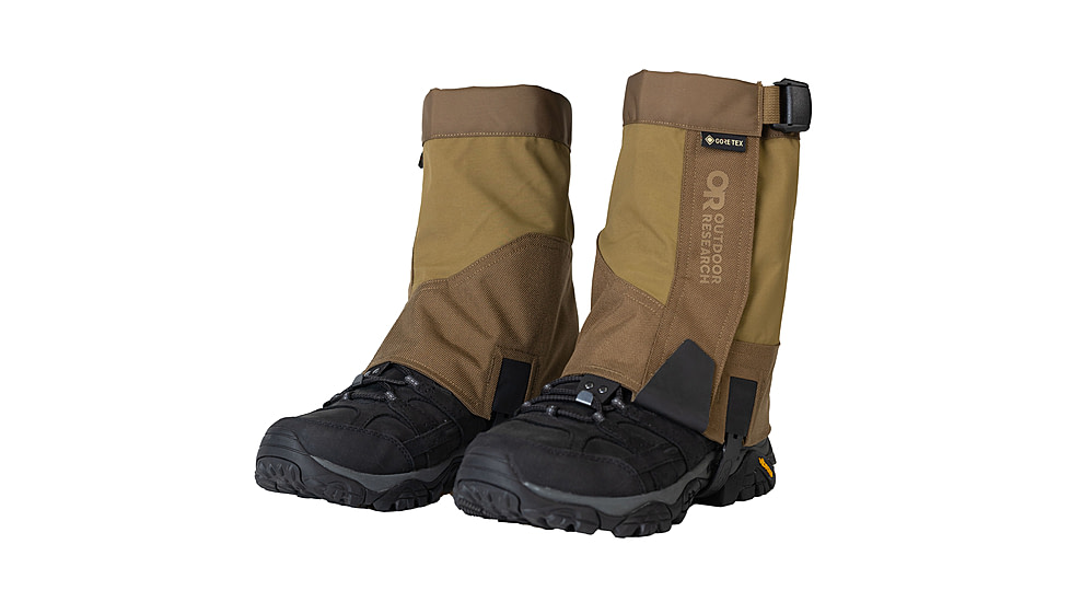 Outdoor Research Crocodile Mid-Height Gaiters, Coyote, Large, 3224160014-L