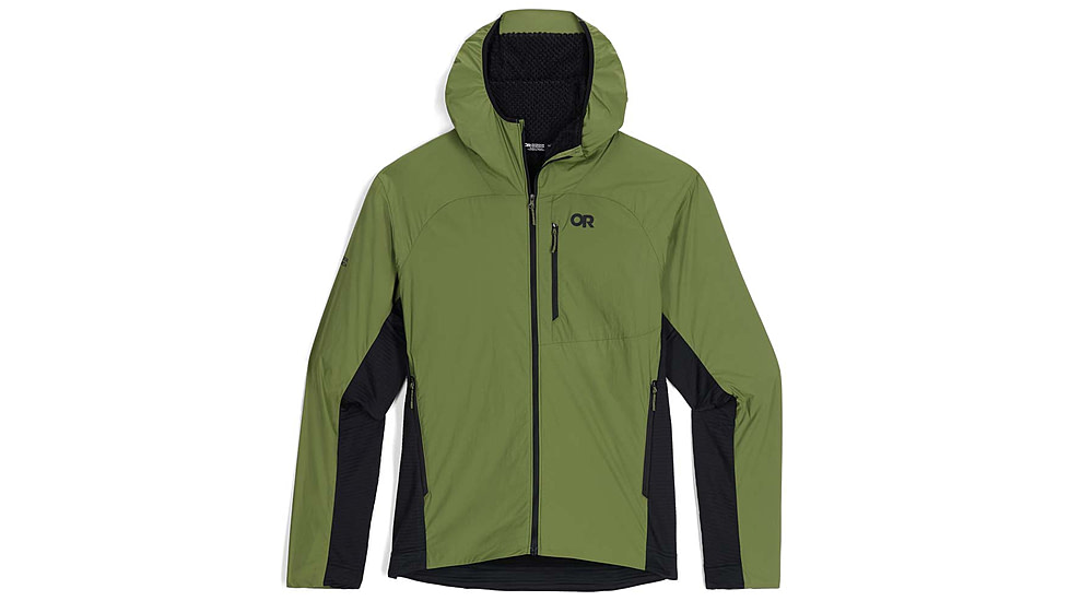 Outdoor Research Deviator Hoodie - Mens, Willow/Black, Large, 3004650749008