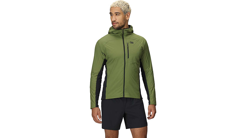 Outdoor Research Deviator Hoodie - Mens, Willow/Black, Large, 3004650749008