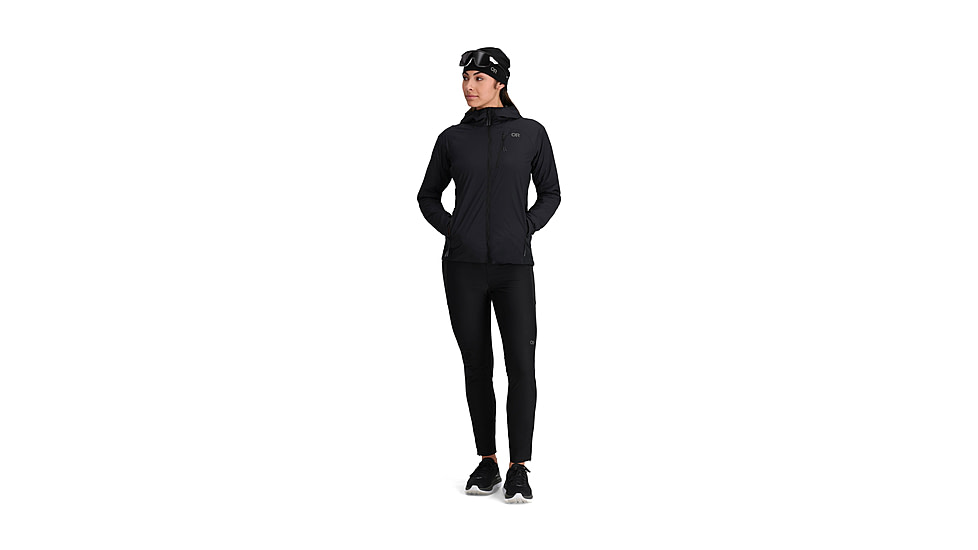 Outdoor Research Deviator Hoodie - Womens, Solid Black, Small, 3004741677-S