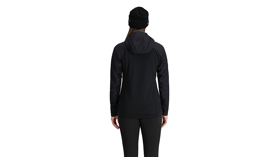 Outdoor Research Deviator Hoodie - Womens, Solid Black, Small, 3004741677-S