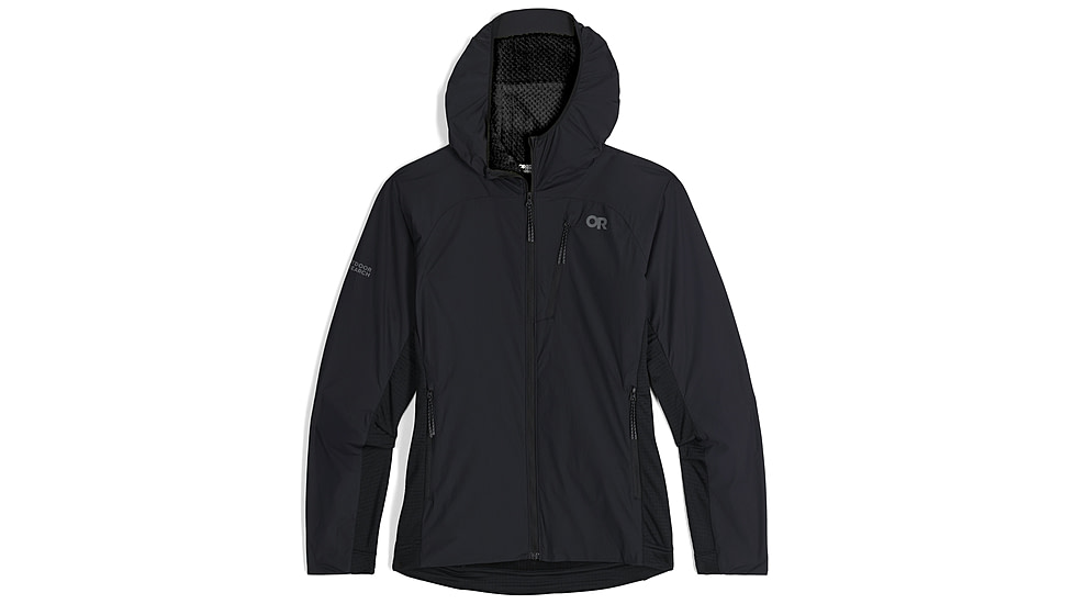 Outdoor Research Deviator Hoodie - Womens, Solid Black, Small, 3004741677-S