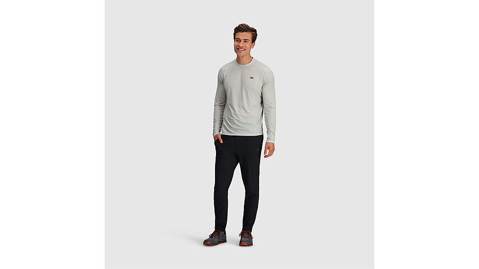 Outdoor Research Echo L/S Tee - Mens, Pebble, XL, 2876271569009