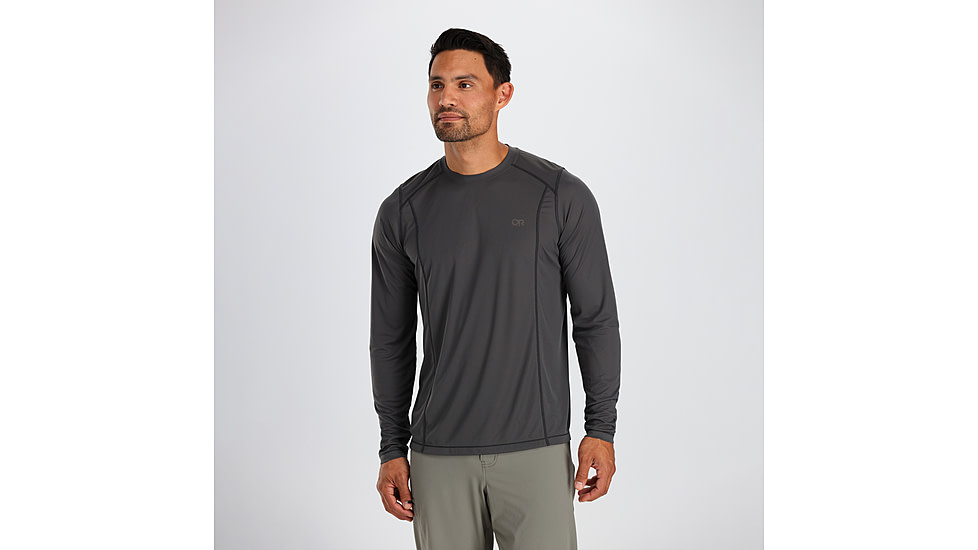 Outdoor Research Echo L/S Tee - Mens, Storm, 2XL, 2876271288010