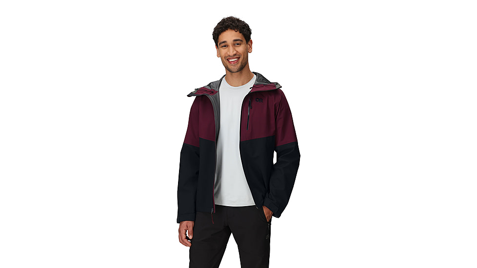 Outdoor Research Foray 3L Jacket - Mens, Winterberry/Black, Medium, 3220882942007