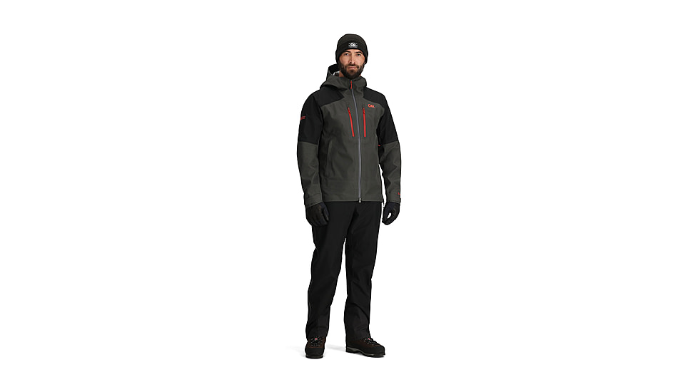 Outdoor Research Headwall Gore-Tex 3L Jacket - Mens, Storm/Black, Large, 3220921345-L
