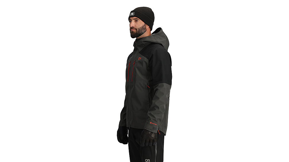 Outdoor Research Headwall Gore-Tex 3L Jacket - Mens, Storm/Black, Large, 3220921345-L
