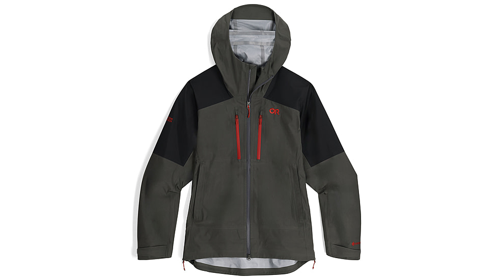 Outdoor Research Headwall Gore-Tex 3L Jacket - Mens, Storm/Black, Large, 3220921345-L