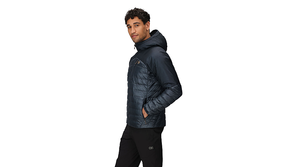 Outdoor Research Helium Down Hoodie - Mens, Atlantic, Medium, 2775720252007