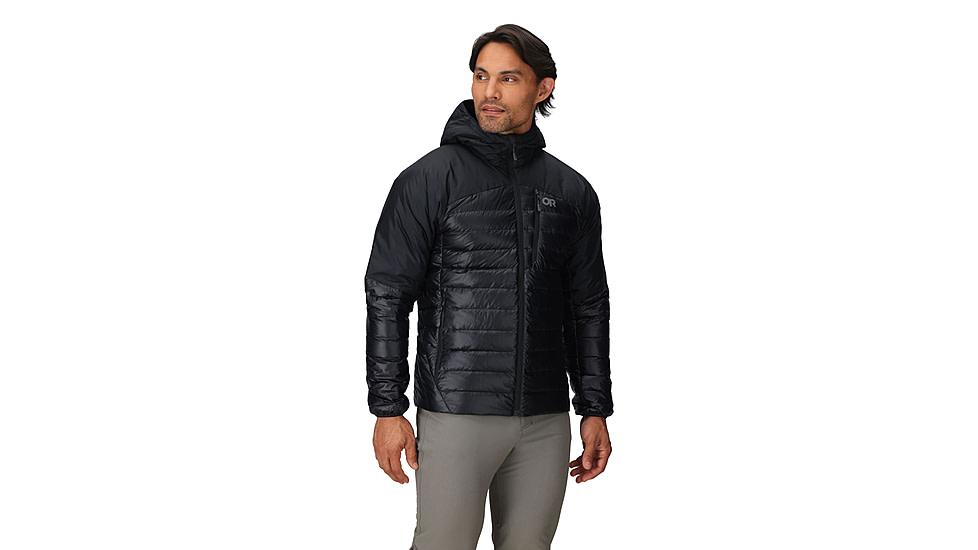 Outdoor Research Helium Down Hoodie - Mens, Solid Black, Large, 2775721677008