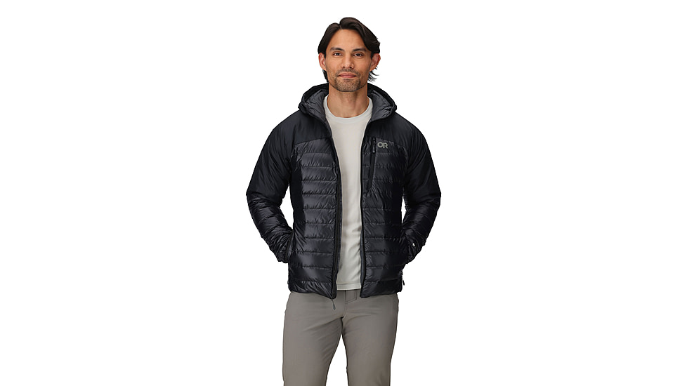 Outdoor Research Helium Down Hoodie - Mens, Solid Black, Large, 2775721677008