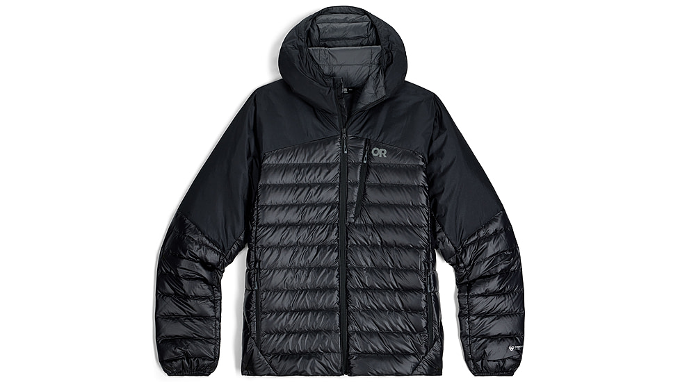 Outdoor Research Helium Down Hoodie - Mens, Solid Black, Large, 2775721677008