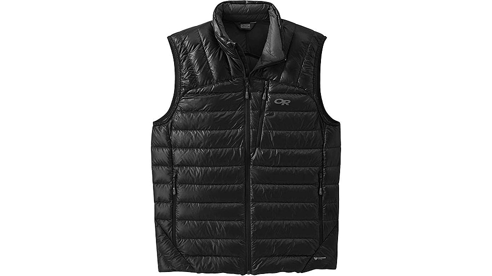 Outdoor Research Helium Down Vest - Mens, Black, Small, 2775740001006