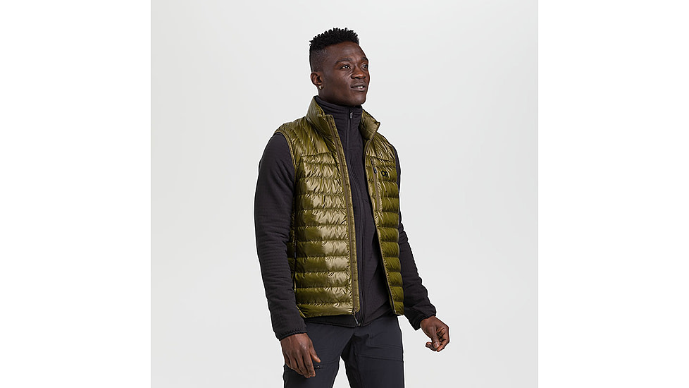 Outdoor Research Helium Down Vest - Mens, Loden, Small, 2775741943-S