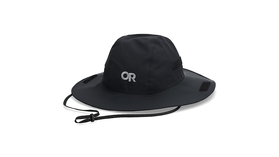 Outdoor Research Seattle Rain Hat, Black, S, 3222900001006