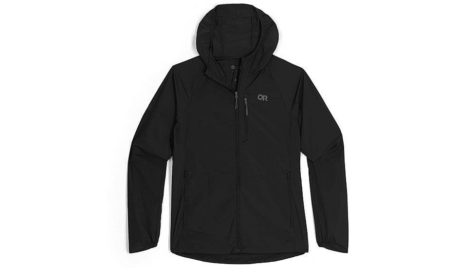 Outdoor Research Shadow Wind Hoodie - Womens, Black, Extra Large, 3009000001009