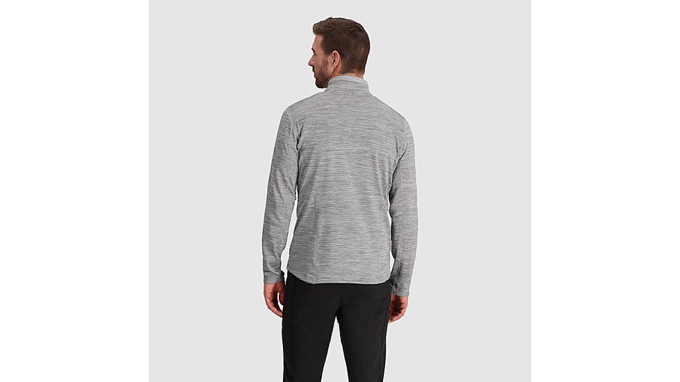 Outdoor Research Vigor Grid Fleece Half Zip - Mens, Grey Heather, 2XL, 3005011050010