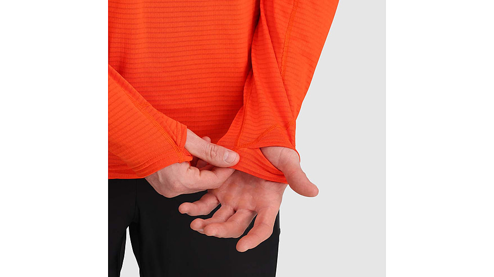 Outdoor Research Vigor Grid Fleece Half Zip - Mens, Spice, Large, 3005012448008