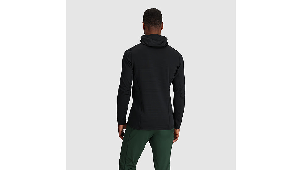 Outdoor Research Vigor Grid Fleece Pullover Hoodie - Mens, Black, Large, 3005020001008