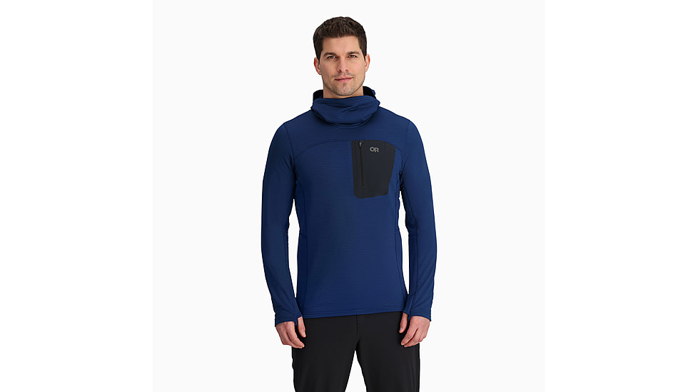 Outdoor Research Vigor Grid Fleece Pullover Hoodie - Mens, Cenote, Small, 3005022650006