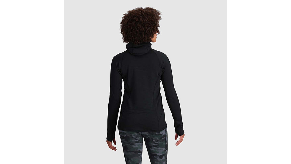 Outdoor Research Vigor Grid Fleece Pullover Hoodie - Womens, Black, Small, 3005250001006
