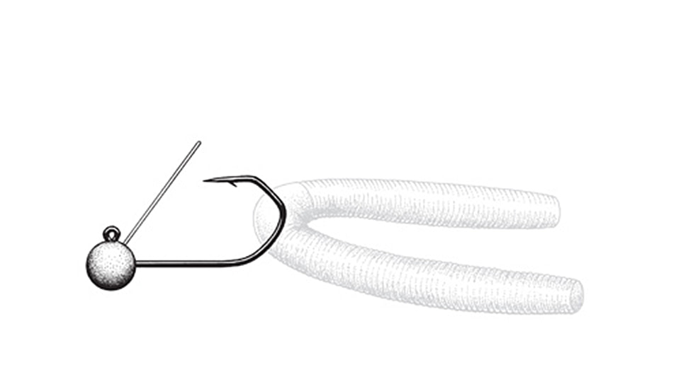 Owner Hooks Wacky Jig Head Hook, 1/16 oz., 5154-011