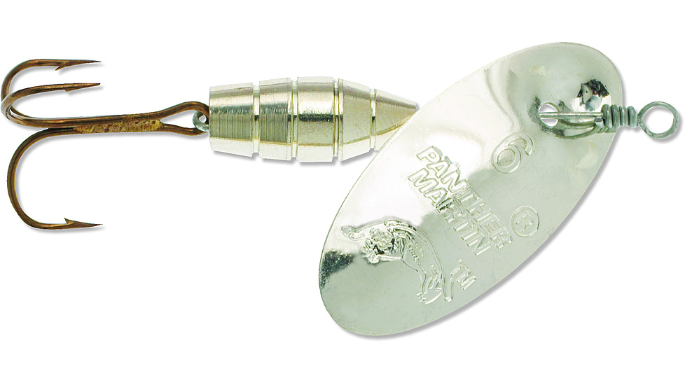 Panther Martin Deluxe Regular In-Line Spinner, #9, 3/8oz, Silver, 9PMD-S