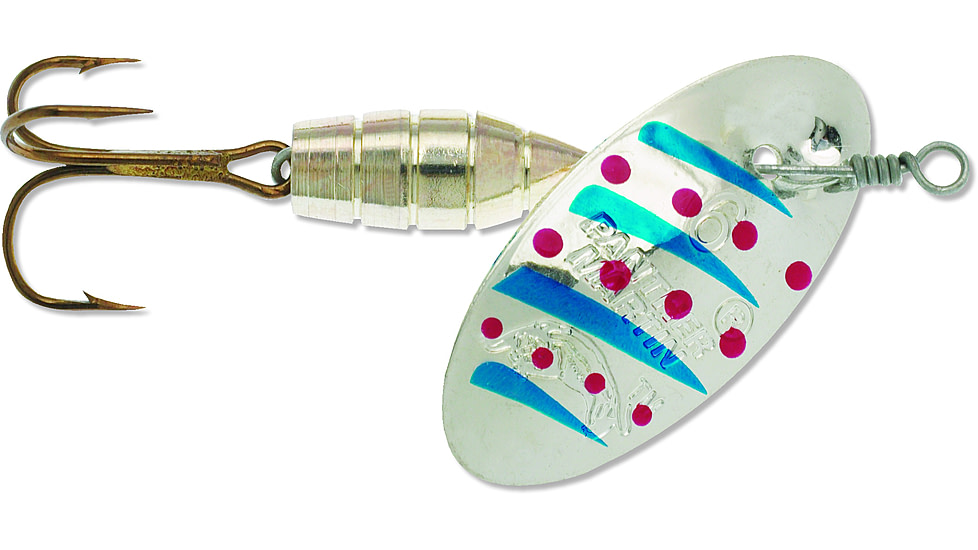 Panther Martin Deluxe Regular In-Line Spinner, #9, 3/8oz, Silver/Blue/Red, 9PMD-SBR
