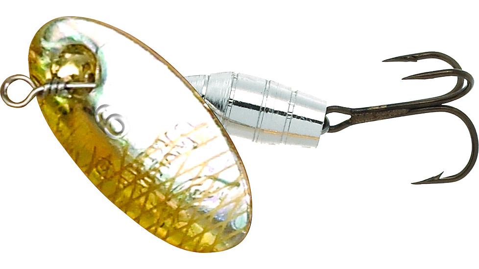 Panther Martin Holographic Deluxe In-Line Spinner #2, 1/16 oz, Holographic Silver &amp; Gold, 2PMHD-SGH