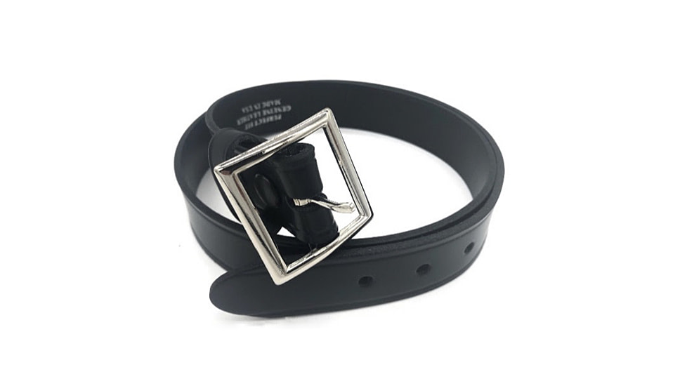 Perfect Fit 1.25in Finest Leather Belt w/ Chrome Buckle, Plain, Black, 30, 5002-CH-30