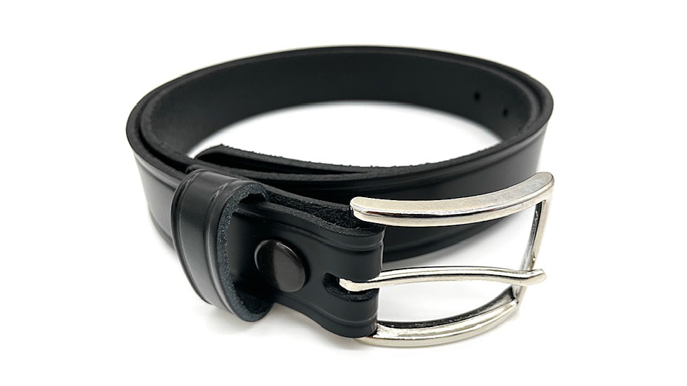 Perfect Fit 1.25in Garrison Belt w/ Chrome Buckle, Black, 30, 3000-CH-30
