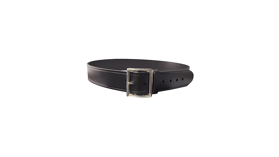 Perfect Fit 1.75in Finest Leather Belt w/ Chrome Buckle, Plain, Black, 30, 5004-CH-30