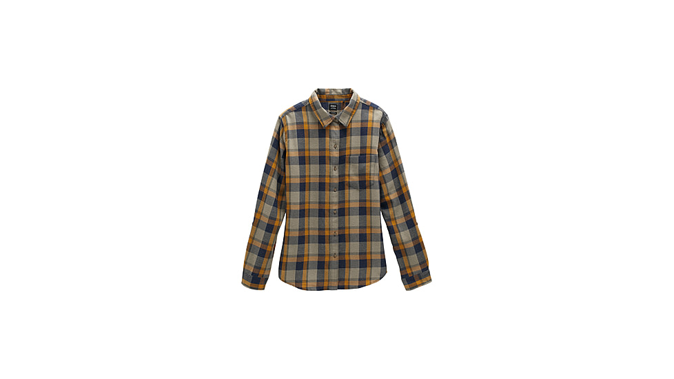 prAna Alfie Flannel - Womens, Rye Green, Extra Small, 1962591-303-XS