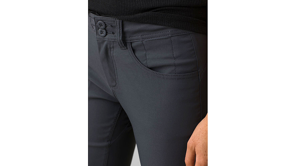 prAna Halle Straight Pant II - Womens, Coal, 0, 1971031-020-RG-0
