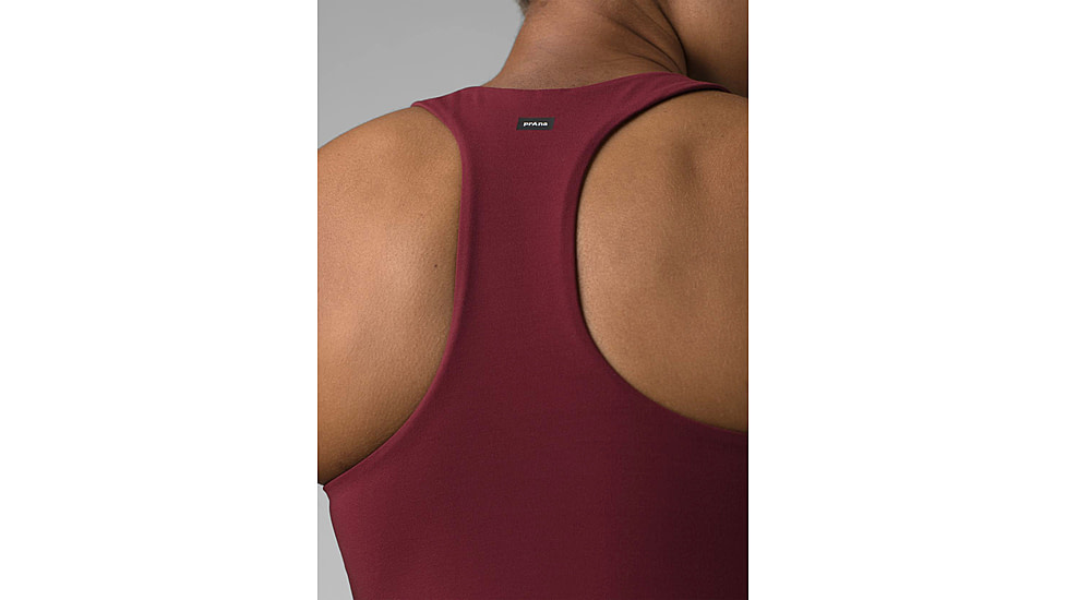 prAna Momento Crop Top - Womens, Maroon/Nautical, Large, 1963231-601-L