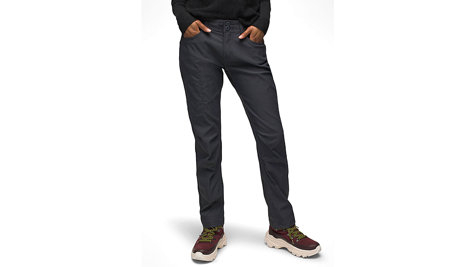 prAna Halle Straight Pant II - Womens, Coal, 0, 1971031-020-RG-0