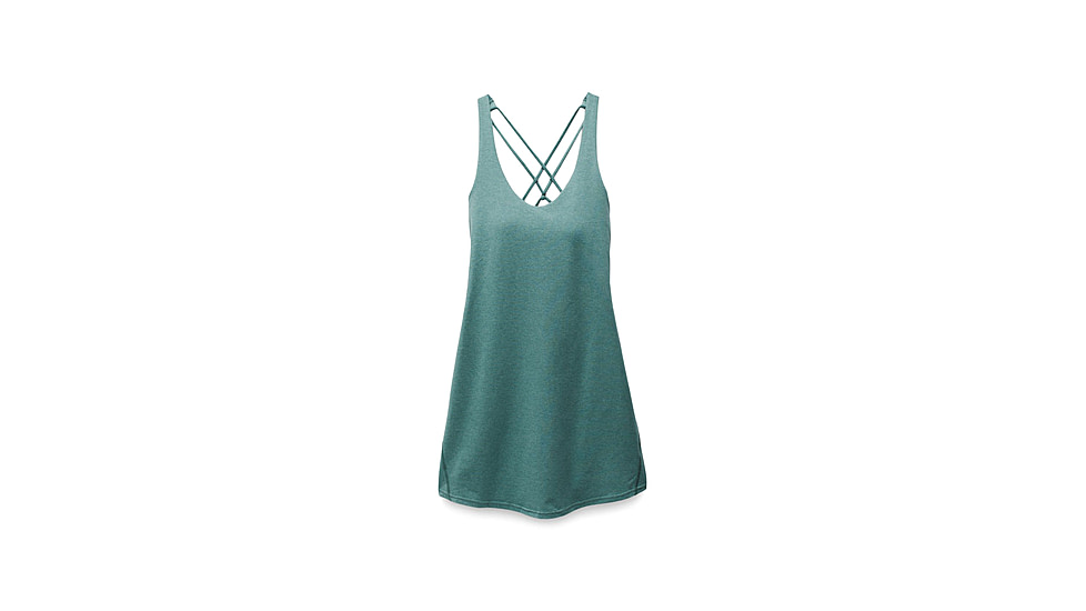 prAna Heavana Every Day Dress - Womens, Cool Dusk Heather, M, 2066871-400-M