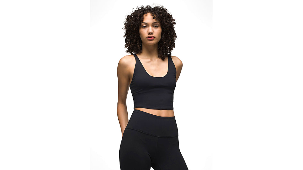 prAna Chakara Crop Top - Womens, Black, Small, 1972231-001-S