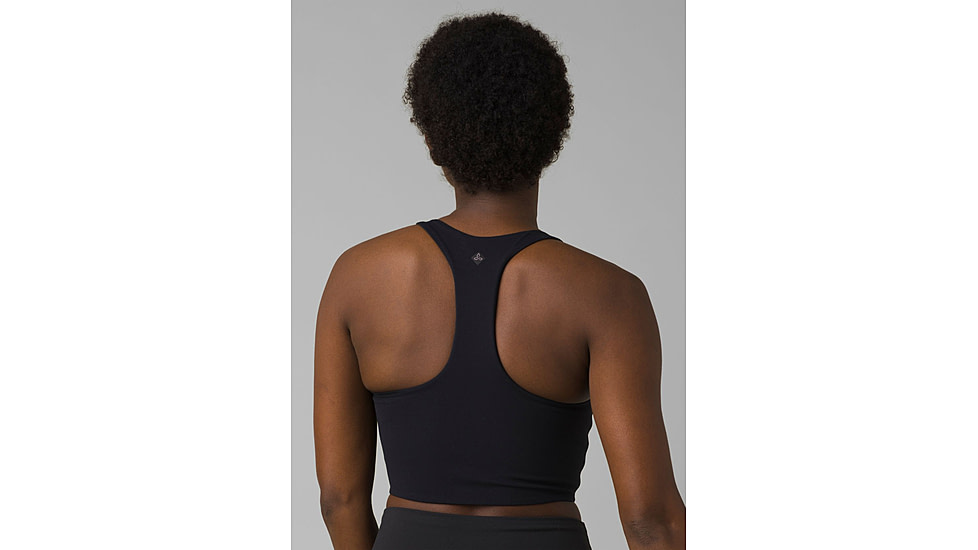 prAna Momento Crop Top - Womens, Large, Black, 1963231-002-L