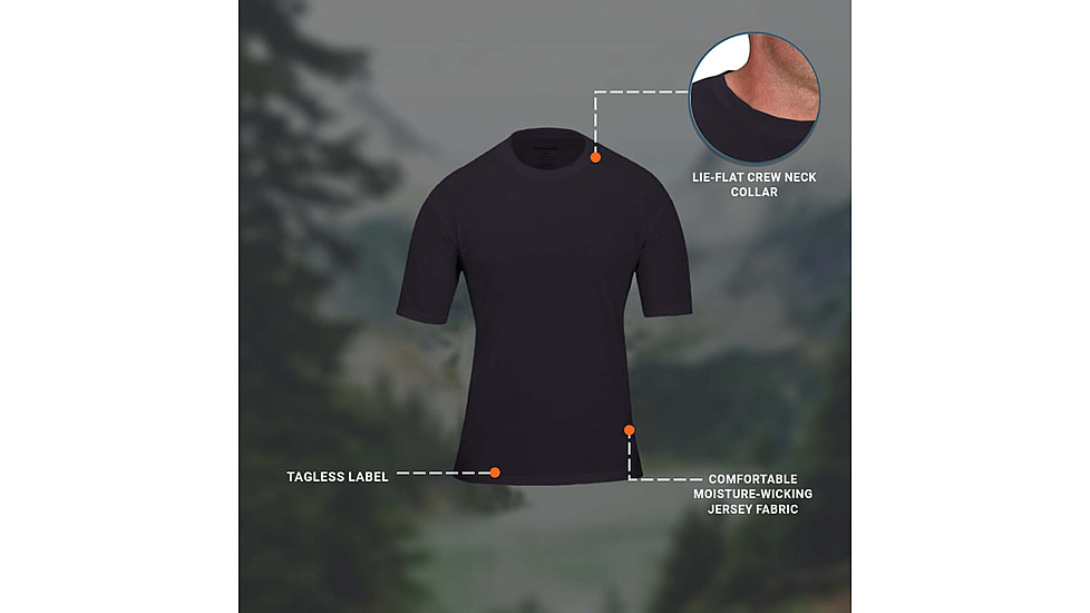 Propper 3 Pack Crew Neck Tee - Mens, LAPD Navy, XXL, F58306N450XXL